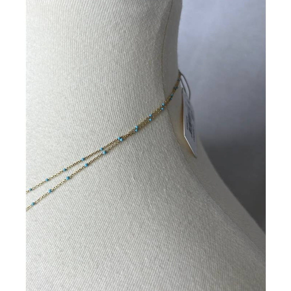 NWT Argentino Vivo 18kt gold Plated Drop necklace - Picture 3 of 5